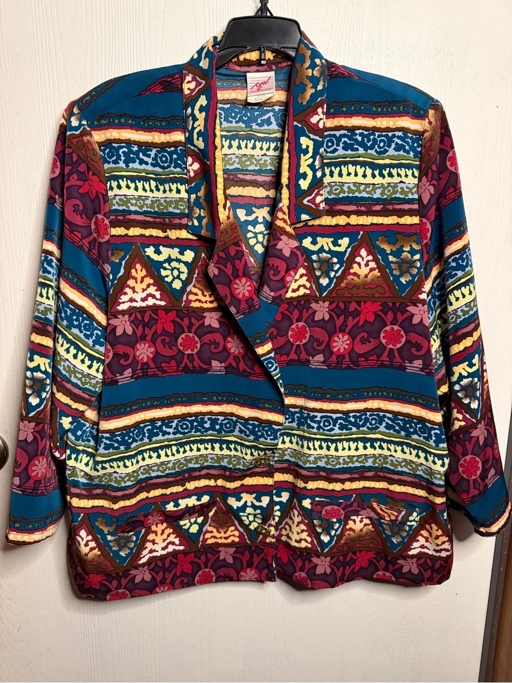 Vintage G.W. Division of Graff Southwestern 90s Geometric Tribal Women's Jacket